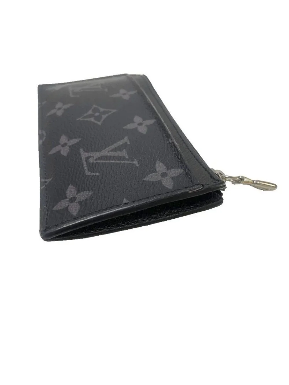 Louis Vuitton Monogram Eclipse Taigarama Fragment Case Coin Card Holder Black